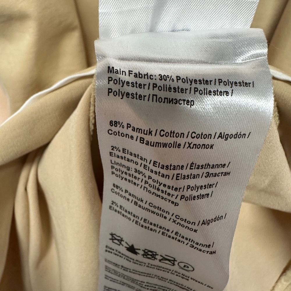 Exquise Anthropologie Tobie Janie Beige Cotton Midi Shirt Dress Plus Size 2X - Picture 8 of 9